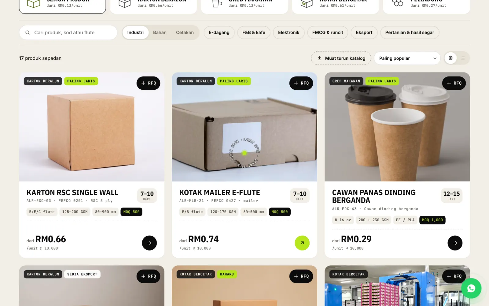 ALUR: Katalog 17 produk