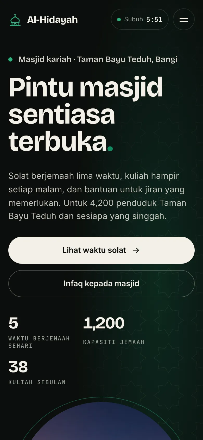 Masjid Al-Hidayah — mobile