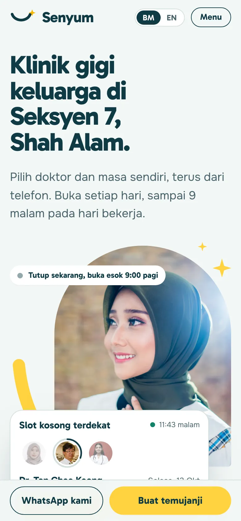 Klinik Gigi Senyum — mobile